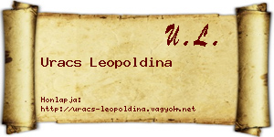 Uracs Leopoldina névjegykártya